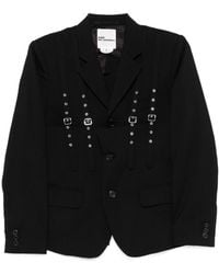 Comme des Garçons - Noir Kei Ninomiya Buckled Detail Jacket - Lyst
