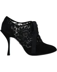 Dolce & Gabbana - Solid Color Ankle Boots - Lyst