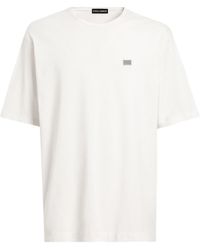 Dolce & Gabbana - Cotton Logo Plaque T-Shirt - Lyst