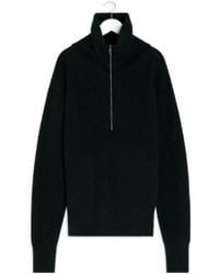 Lemaire - Turtleneck Half-Zipped Sweater - Lyst