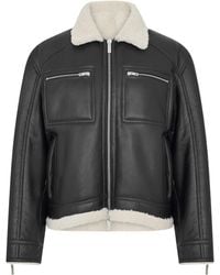 Represent - Shearling Tailored Jacket - Lyst