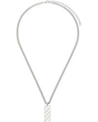 Off-White c/o Virgil Abloh - Curb-Chain Pendant Necklace - Lyst