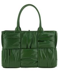 Bottega Veneta - Arco Woven Pleated Tote Bag - Lyst