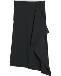 Ami Paris - Ami Midi Wrapped Skirt - Lyst