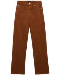 7 For All Mankind - Stovepipe Straight Pants - Lyst
