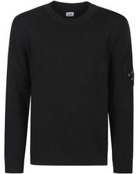C.P. Company - Crewneck Lens Jumper - Lyst