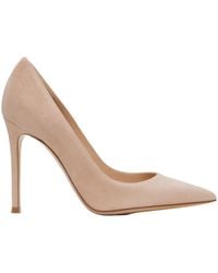 Gianvito Rossi - Pointed Logo Heels - Lyst