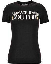 Versace Jeans Couture - Couture Logo Print Top - Lyst