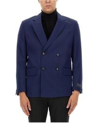 BOSS - Boss Double Breasted Tailored Blazer - Lyst