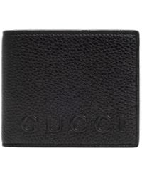 Gucci - Logo Embossed Bi-Fold Wallet - Lyst