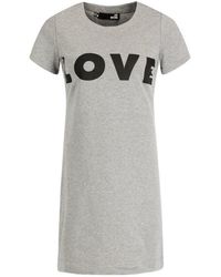 Moschino - Logo Details T-Shirt Dress - Lyst