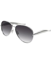 Bottega Veneta - Eyewear Aviator Frame Sunglasses - Lyst