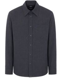 A.P.C. - Long-Sleeve Shirt Jacket - Lyst