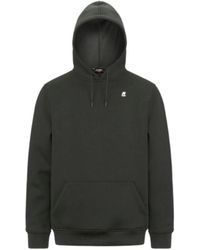 K-Way - Logo Patch Drawstring Hoodie - Lyst