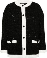 Valentino - Long-Sleeved Knitted Cardigan - Lyst