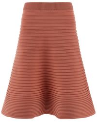 Pleats Please Issey Miyake - Polyester Midi Skirt - Lyst