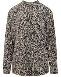 Isabel Marant - Isabel Marant Étoile Pattern-Printed Long-Sleeved Top - Lyst