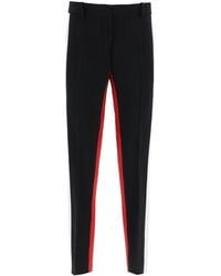 N°21 - Crepe Straight-Leg Trousers - Lyst