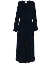 forte_forte - Crepe De Chine Long Dress - Lyst