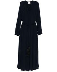 forte_forte - Crepe De Chine Long Dress - Lyst