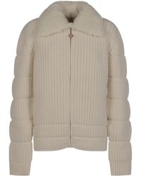 CASABLANCA - Padded Knit Zip Jacket - Lyst