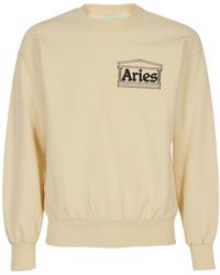 Aries - Logo Long-Sleeved Sweater - Lyst