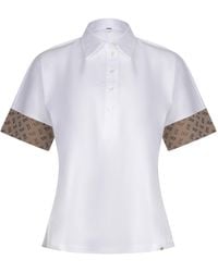 Herno - Logo Trim Polo T-Shirt - Lyst