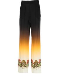 Etro - Ornamental Print Ombré Trousers - Lyst
