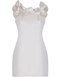ROTATE BIRGER CHRISTENSEN - Ruffled Off-Shoulder Mini Dress - Lyst