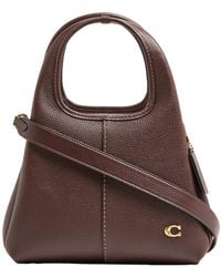 COACH - Lana 23 Polished Pebble Leather Shoulder Bag - Lyst