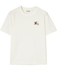 Burberry - Knight Check Crewneck T-Shirt - Lyst