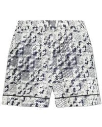 Tory Burch - Logo Printed Straight-Leg Shotrs - Lyst