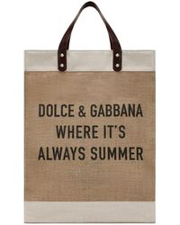 Dolce & Gabbana - Logo-Printed Open Top Tote Bag - Lyst