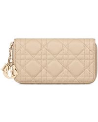 Dior - Medium Lady Zipped Wallet - Lyst
