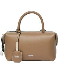 Max Mara - Small Natural Leather Bowler Bag - Lyst