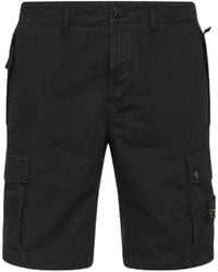 Stone Island - Compass Patch Cargo Shorts - Lyst