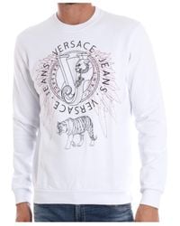Versace Jeans Couture - Round Collar Long Sleeve Sweater - Lyst