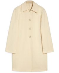 Jil Sander - Buttoned Mid-Length Coat - Lyst