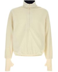 Entire studios - Shell Fleece Half Zip Sweatshirt - Lyst