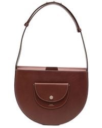 A.P.C. - Leather Shoulder Bag - Lyst