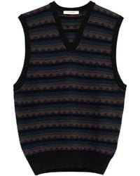 Lemaire - V-Neck Pattern Vest - Lyst