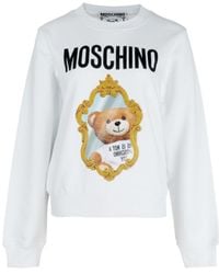 Moschino - Teddy Mirror Crew-Neck Sweatshirt - Lyst