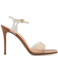 Gianvito Rossi - Cher Pvc-Trim Heeled Sandals - Lyst
