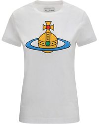 Vivienne Westwood - Oversized Orb Printed T-Shirt - Lyst