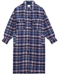 Isabel Marant - Isabel Marant Étoile Long-Sleeved Checked Coat - Lyst