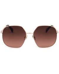 Max Mara - Irregular Frame Sunglasses - Lyst