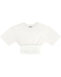 Area - Pleated Cummerbund Waist Tuxedo T-Shirt - Lyst