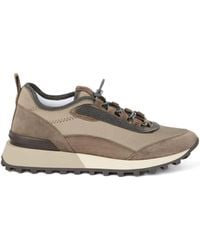 Brunello Cucinelli - Techno-Suede Runner Sneakers - Lyst