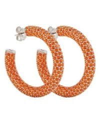 AMINA MUADDI - Cameron Medium Hoop Earrings - Lyst