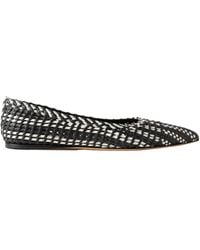 Gabriela Hearst - Aurora Two-Tone Woven Leather Ballet Flats - Lyst